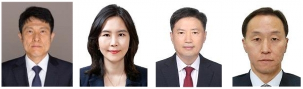 왼쪽부터 임복규 신임 서울중앙지법 전담법관, 곽윤경 서울동부지법 전담법관, 이종우 서울중앙지법 전담법관, 이환기 서울중앙지법 전담법관. / 대법원